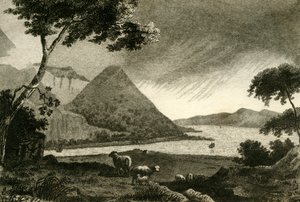 "Näkymä Ballyhulishin lautalla", 1700-luvun loppu tekijältä F Cary