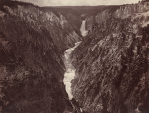 Yellowstonen ja putousten Grand Canyon, n. 1884.