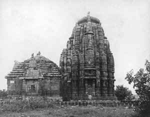 Lingaraj-temppeli, Bhubaneswar, Orissa, Intia, 1905-1906