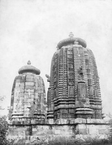 Lingaraj-temppeli, Bhubaneswar, Orissa, Intia, 1905-1906