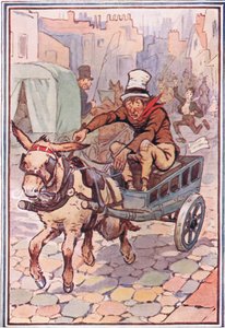 David juoksi hänen perässään niin nopeasti kuin pystyi, esimerkki David Copperfieldistä, 1914