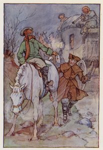 Kuvitus Charles Dickensin kirjaan A Tale of Two Cities (värilitro).