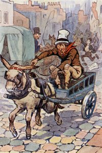 Kuvitus David Copperfieldille (värinen lito)