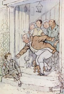 Kuvitus Oliver Twistille (väri litho)