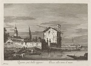 Mitä kauniimmalta se näyttää... tekijältä Fabio Berardi after Canaletto