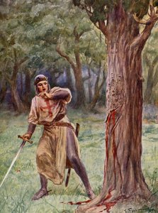Torquato Tasson La Gerusalemme Liberata: Canto XIII, säkeistö 41 (värilitraus) tekijältä Fabio Fabbi