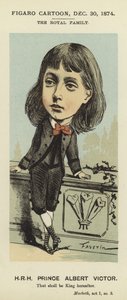 Karikatyyri prinssi Albert Victorista tekijältä Faustin