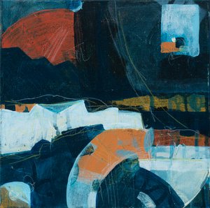 Ilta rannalla, 2018 (akryyli kankaalle)