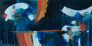 Murmuration muistot, 2018 (akryyli kankaalle)