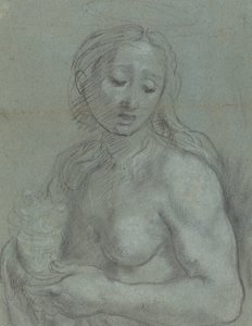 Maria Magdalenan puolipituus [verso] tekijältä Federico Barocci