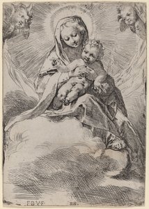 Madonna pilvissä tekijältä Federico Barocci