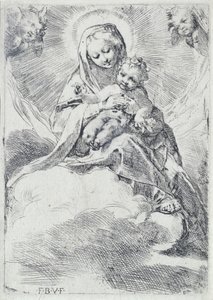 Madonna pilvissä tekijältä Federico Barocci