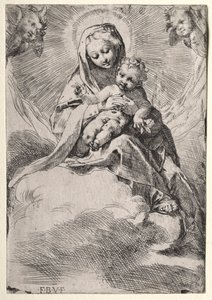 Madonna pilvissä, n. 1581.
