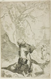 Pyhä Franciscus vastaanottamassa stigmat tekijältä Federico Barocci