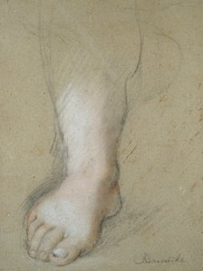 Jalkatutkimus, 1500-luvun loppu tekijältä Federico Barocci