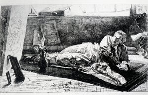 Carthusian tai At the Charterhouse of Pavia (etsaus)