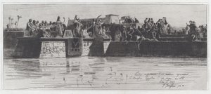 Yläosa maalauksesta, joka edustaa egyptiläistä neitsyen uhria Niilille [The Upper Part of a Painting Representating the Egyptian Sacrifice of a Neitsyt Niilille] tekijältä Federico Faruffini