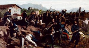 Varesen taistelu, n. 1862 (öljy kankaalle)