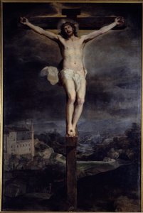 Federico Baroccin (Baroccio) (1526/35-1612) Kristus ristillä maalaus nimeltä The Baroche 1604 Sun. 3,74x2,46 m Madrid, Prado-museo
