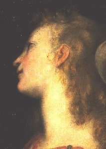 Enkelin pää tekijältä Federico Fiori Barocci or Baroccio