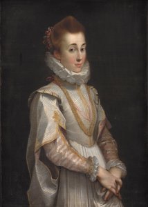 Nuoren naisen muotokuva, n. 1600 (öljy kankaalle) tekijältä Federico Fiori Barocci or Baroccio