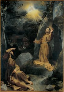 Pyhä Franciscus Assisilainen vastaanottaa leimoja tekijältä Federico Fiori Barocci or Baroccio