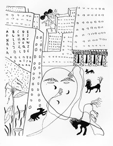 Runoilija Federico Garcia Lorcan (1898-1936) omakuva New Yorkissa 30-luvulla