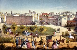 Monseratten portit, Havanna, Kuuba, 1840