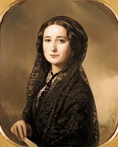 "Espanjalaisen runoilijan Carolina Coronadon (1823-1911) muotokuva" (maalaus)