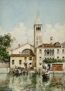 San Samuele, Venetsia (akvarelli)