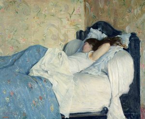 Sängyssä, 1878.