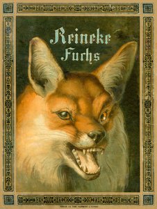 Reynard the Foxin tai Reineke Fuchsin etukansi tekijältä Fedor Alexis Flinzer