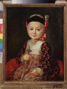 Aleksei Grigorjevitš Bobrinskin (1762-1813) muotokuva lapsena. (Katariina II:n avioton lapsi