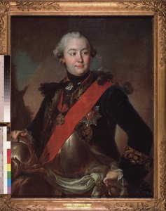 Sotilaallisen ja poliittisen johtajan muotokuva, keisarinna Katariina II:n (1729-1796), kreivi Grigori Orlovin (tai Orloffin suosikki)