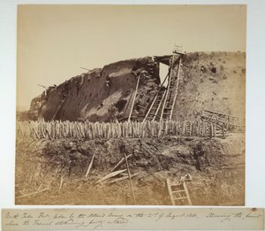 Pohjois-Takun linnoitus, 21. elokuuta 1860 (m/v kuva) tekijältä Felice Beato