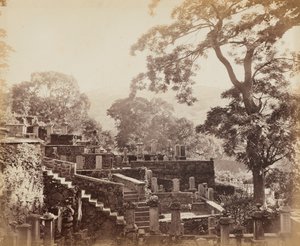 Japanilainen temppelihautausmaa, Shuntoji, Nagasaki, n. 1867.