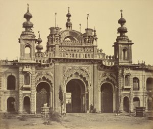 Kaiserbaghin palatsiin johtava portti tekijältä Felice Beato