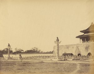 Talvipalatsin sisäänkäynti, Pekin, lokakuu 1860. tekijältä Felice Beato