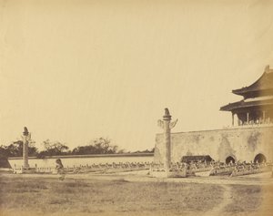Sisäänkäynti Talvipalatsiin, Peking, lokakuu 1860 tekijältä Felice Beato