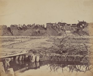 North Fortin ulkopuoli, jossa näkyy englantilainen sisäänkäynti, 21. elokuuta 1860 tekijältä Felice Beato