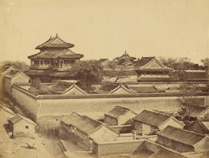 Ensimmäinen näkymä Pekingistä Antin-portilta kuvattuna, lokakuu 1860 tekijältä Felice Beato