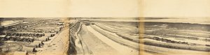 Etelä-Takun linnoituksen sisustus, jossa näkyy laskeutumispaikka, 25. kesäkuuta 1859 tekijältä Felice Beato