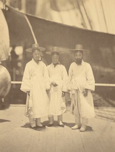 Korean virkamiesten haastattelu Colorado-aluksella tekijältä Felice Beato
