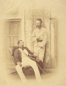 Kenraalimajuri Sir Robert Napier ja everstiluutnantti William Wilberforce Harris Greathed, Bengal tekijältä Felice Beato