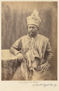 Moostafor Ali Khan Oudhin kuninkaallisesta perheestä tekijältä Felice Beato