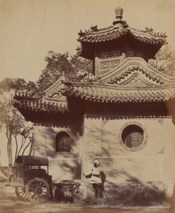 Pekinin lähellä oleva moskeija, ylipäällikön ja lordi Elginin miehittämä, lokakuu 1860 tekijältä Felice Beato