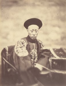 Muotokuva prinssi Kungista, Kiinan keisarin veljestä, joka allekirjoitti sopimuksen tekijältä Felice Beato