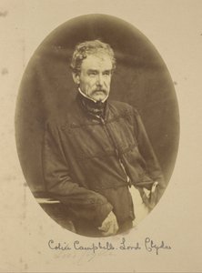 Muotokuva Sir Colin Campbellista Lord Clyde, Intian ylipäällikkö tekijältä Felice Beato