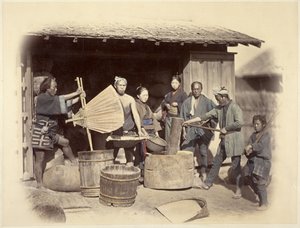 Riisin valmistus tekijältä Felice Beato