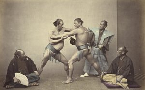 Nion, japanilaisen Herculesin, edustajat tekijältä Felice Beato